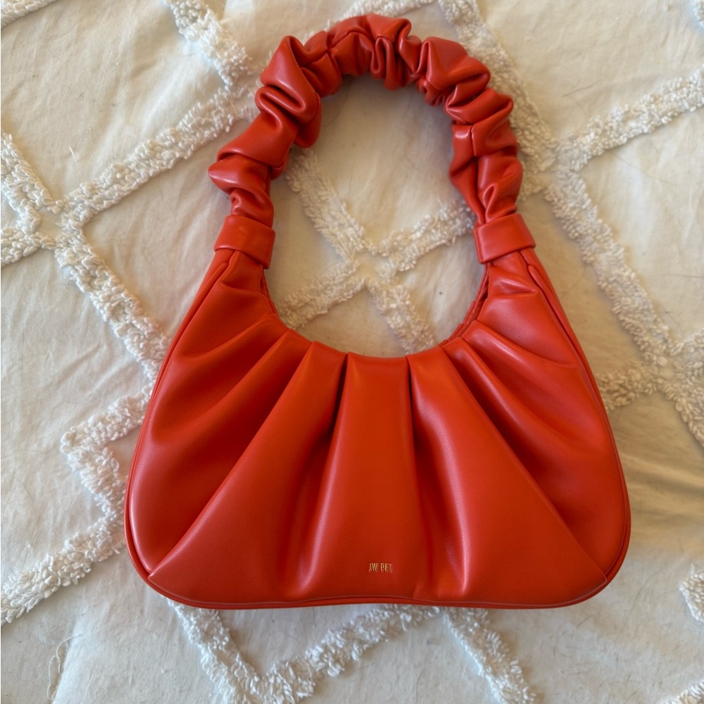 Orange Ruched JW PEI Bag